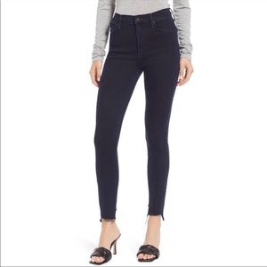 Mother The Stunner Zip Two Step Fray Skinny Jeans